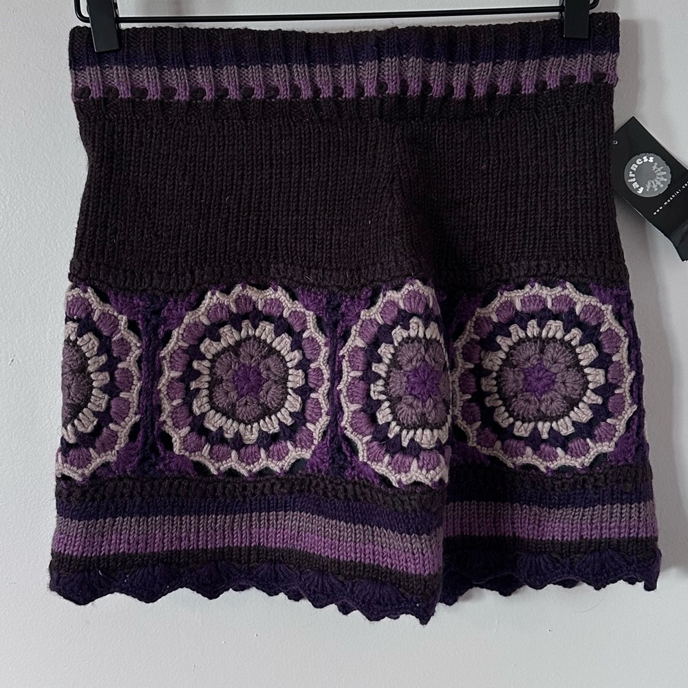 Moshiki 100% Wool Mini Skirt